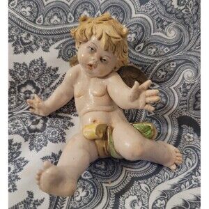 Vtg 1988 Fontanini Tumbling Cherub Figurine